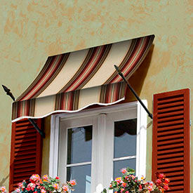 Awntech 5-3/8' W Spear bras stores avec pente du Croissant-Rouge