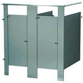 Bradley Between Wall and In-Corner Powder Coated Steel Bathroom Compartments
