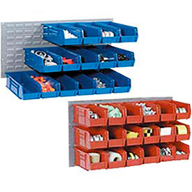 Wall Louvered Panels With Stacking Bins