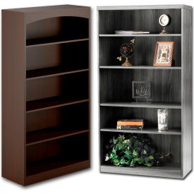 Wood Veneer - Full Height, Easy Assembly Bookcases