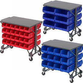 Steel Shelf Top Bin Carts