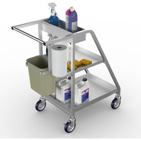 Chariot de nettoyage d’assainissement en aluminium