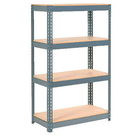 Global Industrial USA Made Wood Deck Boltless Steel Shelving