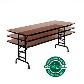 Tables pliantes de hauteur réglables