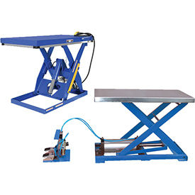 Tables de levage de ciseaux à air comprimé