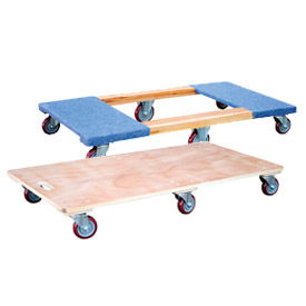 6-Wheel Wood Deck Movers Dollies