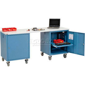Global Industrial™ Mobile Piédestal Ordinateur Bancs