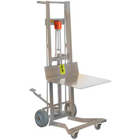 Camions de levage de pédales en acier inoxydable