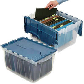 Akro Mils KeepBox Clear sécurité récipients avec couvercles à charnières
