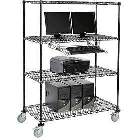 Computer Furniture Lan Stations Mobile Wire Shelving Computer