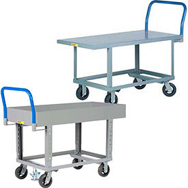 Little Giant® Steel Deck Ergonomic Work Height Platform Trucks
