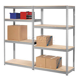7'H High Capacity (Z-Beam) Boltless Metal Rack With Wood Deck - Made in USA