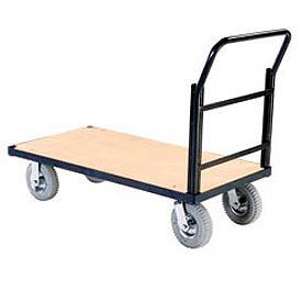 Global Industrial Steel Bound Plywood Deck Platform Trucks