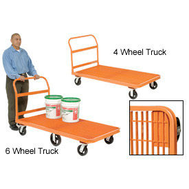 Global Industrial Steel Grating Deck Depot Platform Trucks