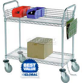 Nexel® Chrome Wire Service & Utility Carts
