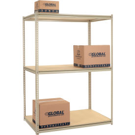 8'H High Capacity (Z-Beam) Boltless Metal Rack With Wood Deck