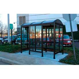 Bus And Smoking Shelter With Barrel Roof