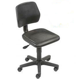 Interion® Industrial Polyurethane Pneumatic Height Adjustable Chair