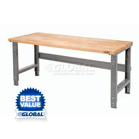 Global Industrial C-Channel Open Leg Adjustable Height Workbenches