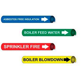 Precoiled & Strap-On Pipe Markers For 2-1/2