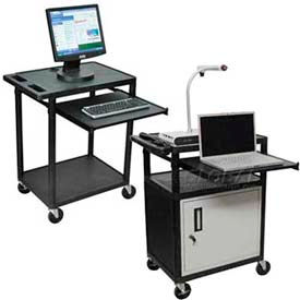 En plastique chariots visuels Audio avec glisser le plateau de clavier