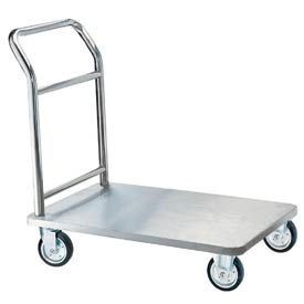 Chrome Hotel Luggage Platform Truck
