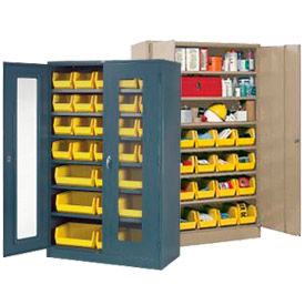 Storage Cabinets with Adjustable Shelves and Bins