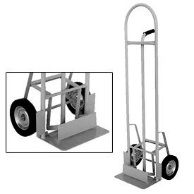 High Back Aluminum Hand Truck with Push-Out Nose Plate