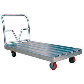 Camion de plate-forme de pont de manche en aluminium