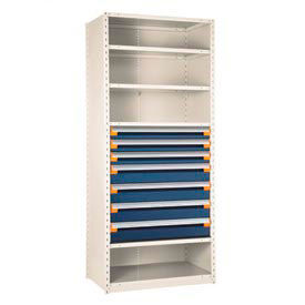 Rousseau Industrial Steel Shelving With Drawers
