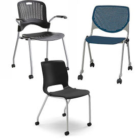 Stacking Chairs with Casters