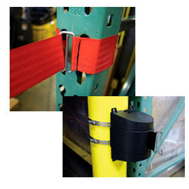 Tensabarrier® Wall Mount Barriers With Wire Clip Ends