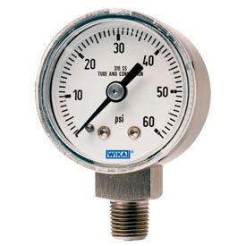 Wika® Small Stainless Steel Industrial Gauges