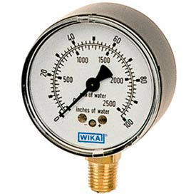 Jauges de pression basse en acier noir WIKA® avec système de Capsule sensible