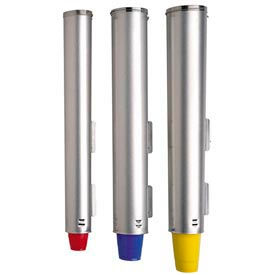 Dispense-Rite® en acier inoxydable réglable Surface ou Cup Mount support et couvercle distributeurs