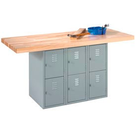Bancs de travail de poste de cabinet avec le dessus d'érable
