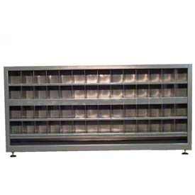 Stronghold® compteur haut, Double face Metal Bin compartiment Cabinet