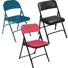 Chaises pliantes en acier