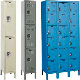 Hallowell® ReadyBuilt Steel Lockers-Fully Assembled, Combo Padlock inclus