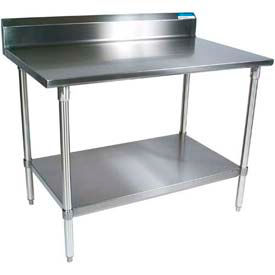 Stainless Steel Workbenches - 5 Inch Backsplash