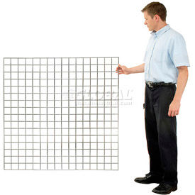 Wire Grid Wall Panels (Bulk) Chrome, Black or White