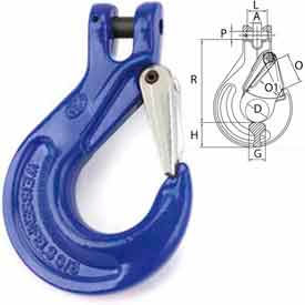 Peerless™ ACCO V10 Clevis Sling Hooks with Latch - Grade 100