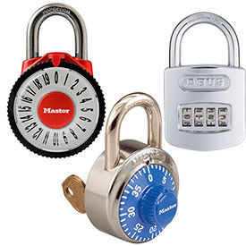 Plan de la sécurité face à cadenas à combinaison