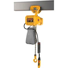 Harrington NERP Dual Speed Electric Chain Hoists with Push Trolley