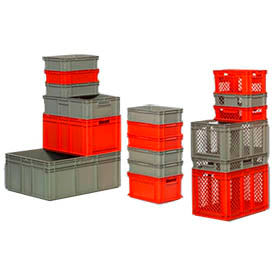 SSI-Schaefer Euro-Fix Industrial Stackable Containers - Solid and Mesh