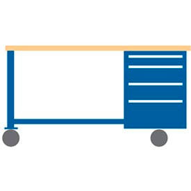Etabli mobile avec armoire
