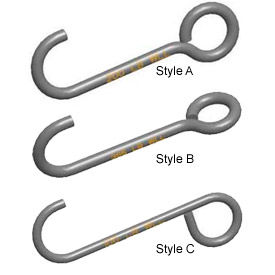 M & W Alloy Steel J-Hooks
