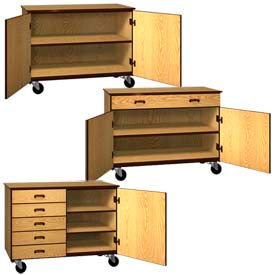 Ironwood Mobile Wood Cabinets 36