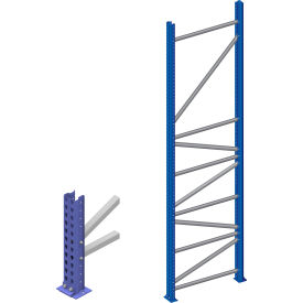 Interlake Mecalux - Bolted Tear Drop Pallet Rack Upright Frames