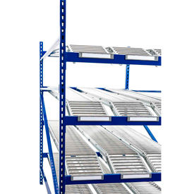 Gravity Flow Roller Racks with Span Tracks 84